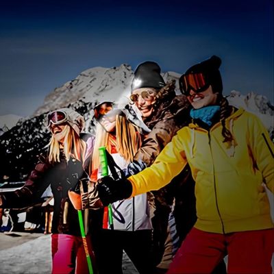 Bluetooth staccabile LED Beanie Hat With Front Light per pesca di notte