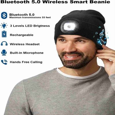 Cappello senza fili delle cuffie di Bluetooth delle cuffie con i regali di Natale delle luci