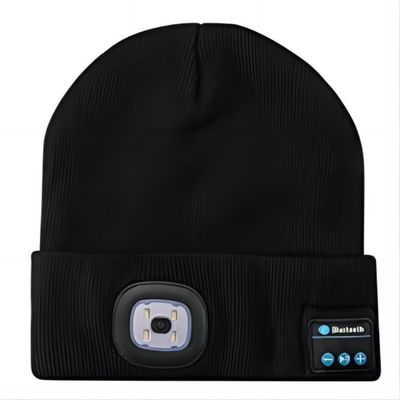 Cappuccio mani libere unisex del faro del LED Beanie With Light USB Rechargable 4 LED