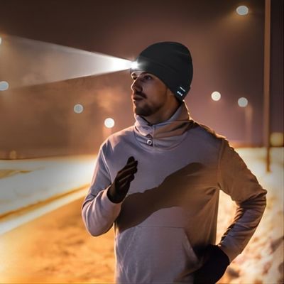 Cappello video di registrazione delle cuffie di Bluetooth con la registrazione del ciclo di visione notturna di Headflashlight
