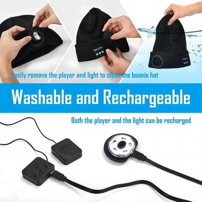 Cappello video di registrazione delle cuffie di Bluetooth con la registrazione del ciclo di visione notturna di Headflashlight
