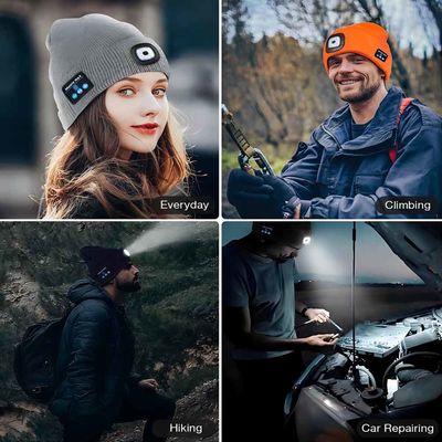 Video registrazione senza fili della scheda di memoria del cappello 128G delle cuffie di Bluetooth di musica 6hours