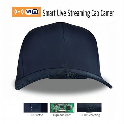 controllo di APP del cappello della macchina fotografica nascosto azione di sport 2K con la batteria di 1000mah Rechargable