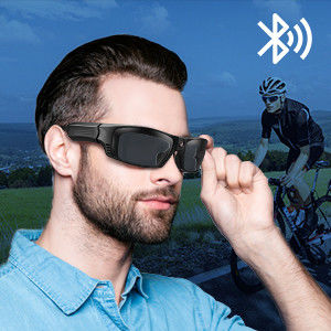 video occhiali da sole 450mAh di 1920*1080P Bluetooth con il formato della foto del JPEG